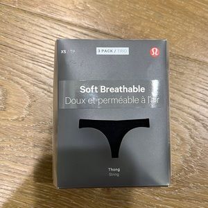 NWT Lululemon 3-pack thong, Size XS